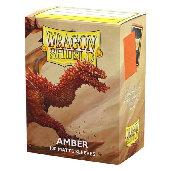 Protectores Dragon Shield: Standard- Matte Amber - Imagen 2