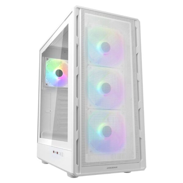 Gabinete Cougar Airface Pure RGB White (3 front, 1 back fan)
