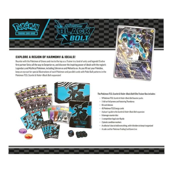 Pokemon TCG S&V: Black Bolt - Elite Trainer Box Ingles - Imagen 3