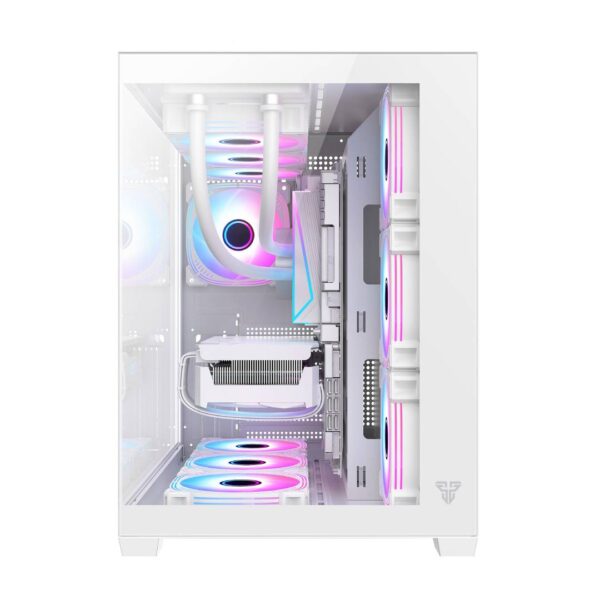 Gabinete Fantech CG85 LUMINA RGB White - Imagen 6