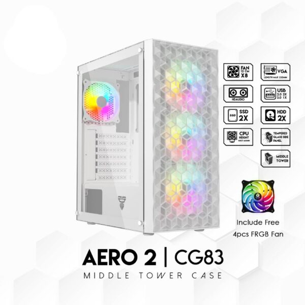 Gabinete Fantech CG83 AERO FRGB Space Edition - Imagen 6