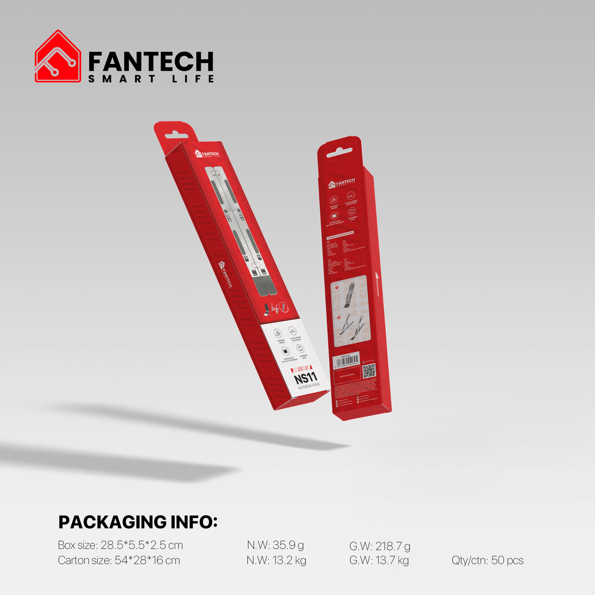Base de Notebook Fantech NS11 Silver - Imagen 8