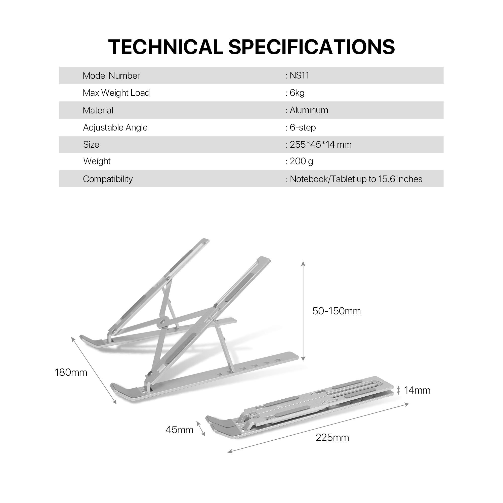 Base de Notebook Fantech NS11 Silver - Imagen 9