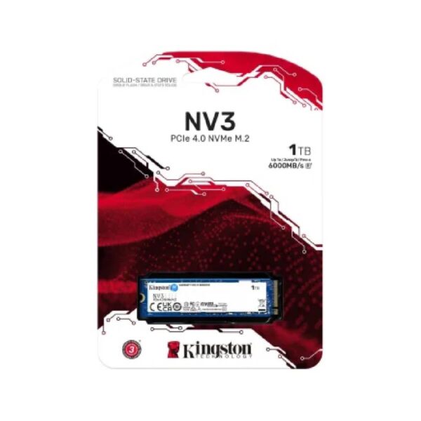 SSD Kingston NV3 M.2 2280 Nvme 4.0 Gen 4×4 Ultra Fast 1TB