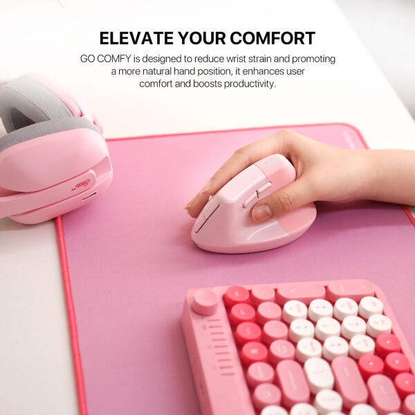 Mouse Fantech W195R GO COMFY Pink - Imagen 3
