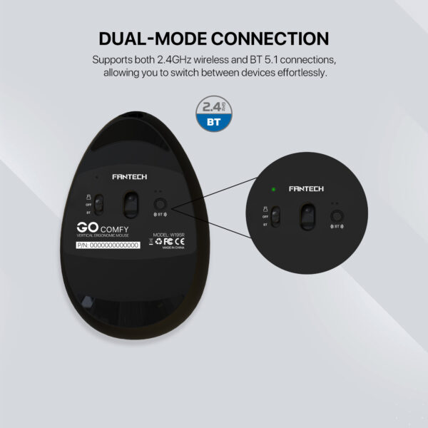 Mouse Fantech W195R GO COMFY White - Imagen 6
