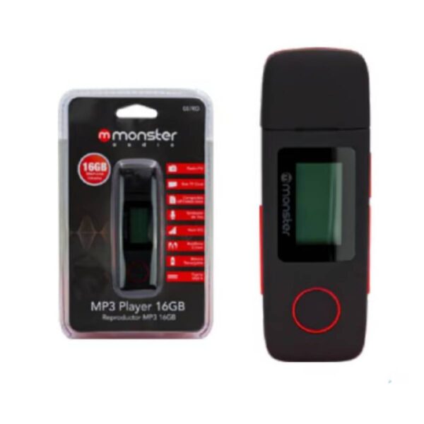 Reproductor MP3 Monster Audio MX087RD Rojo