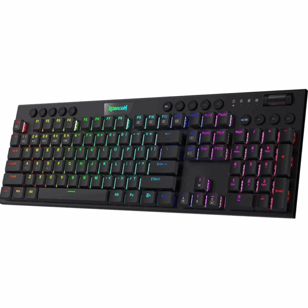 Teclado Mecánico Redragon Horus FS K618SP Negro Inalambrico