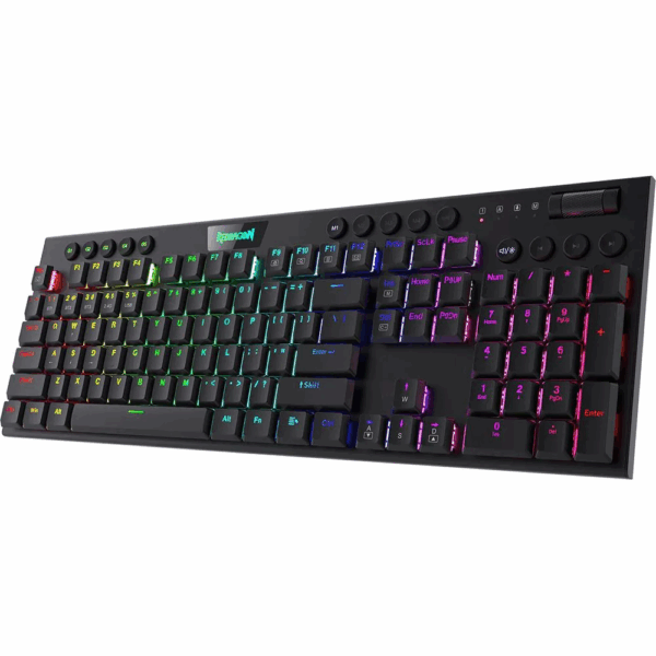 Teclado Mecánico Redragon Horus FS K618SP Negro Inalambrico
