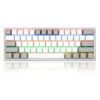 Teclado Gamer Fizz RGB K617-RGB White/Grey