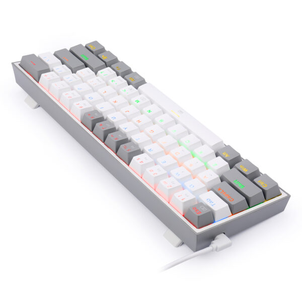 Teclado Gamer Fizz RGB K617-RGB White/Grey - Imagen 7