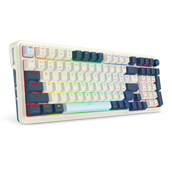 Teclado Redragon Eisa MAX K686SP-RGB-PRO-SP Blanco y Azul - Imagen 8