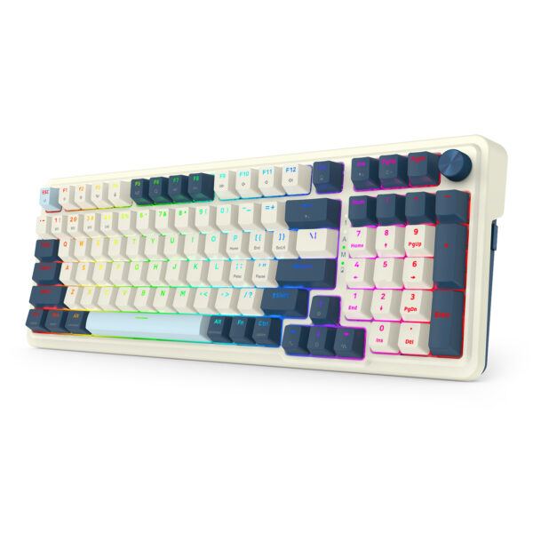Teclado Redragon Eisa MAX K686SP-RGB-PRO-SP Blanco y Azul - Imagen 7