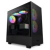 Gabinete NZXT H5 Flow RGB ATX Negro - Imagen 2