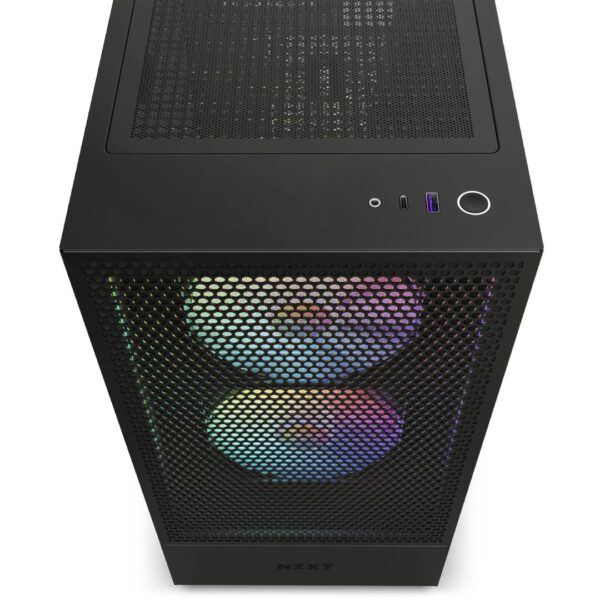 Gabinete NZXT H5 Flow RGB ATX Negro - Imagen 3