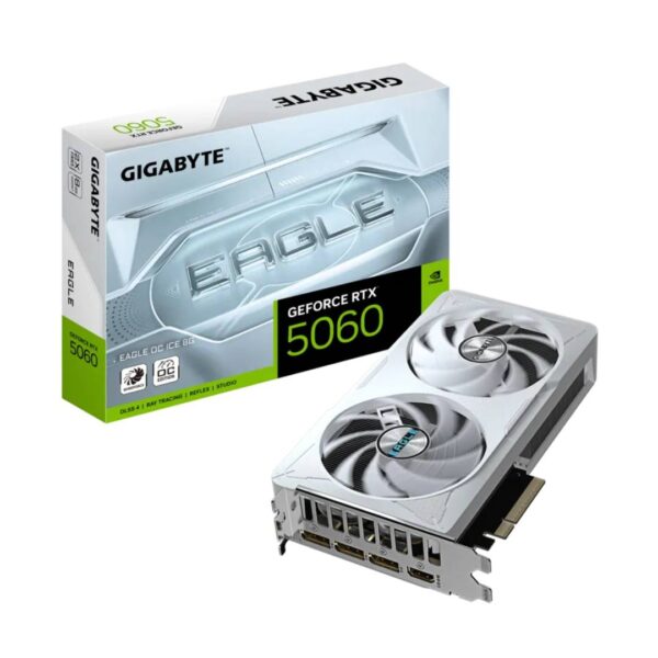 Tarjeta de Video Gigabyte RTX 5060 EAGLE OC ICE 8GB