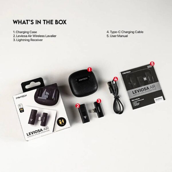 Microfono Levalier Fantech Leviosa AIR Lightning - Imagen 6