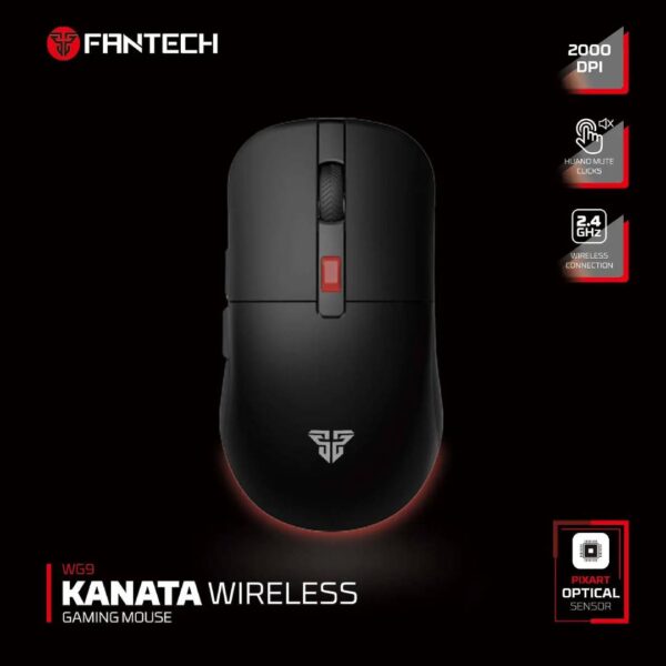 Mouse Fantech WG9 Kanata Wireless Negro - Imagen 5