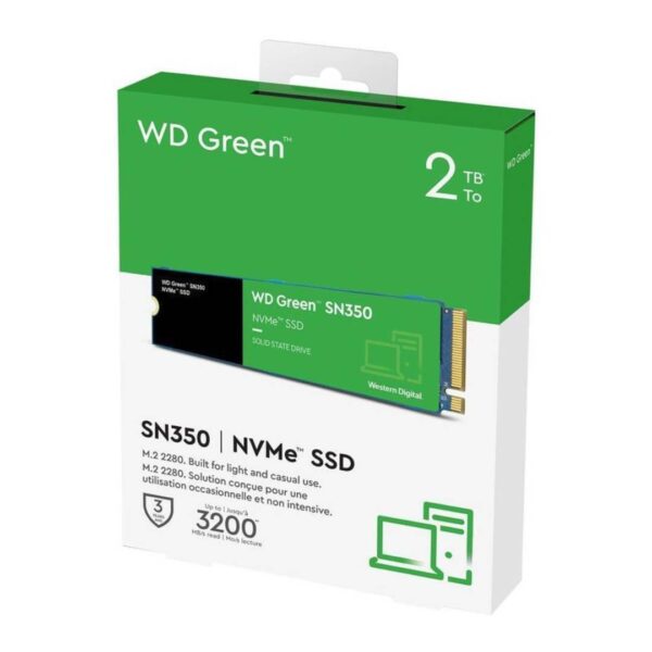 SSD Western Digital WD Green SN350 2TB M.2 NVMe - Imagen 3