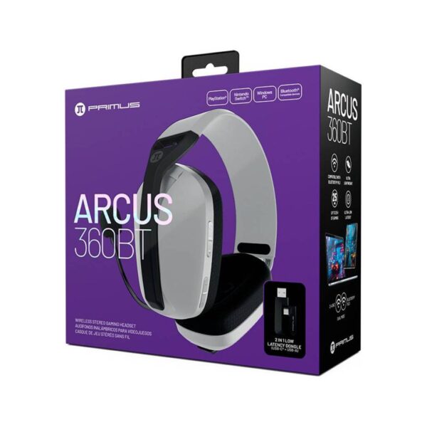 Audifonos Primus Gaming Arcus 360BT - PBH-360W, Blanco - Imagen 3