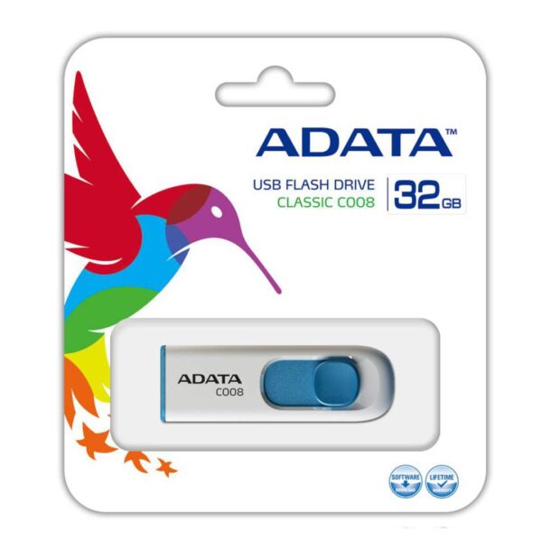 Pendrive ADATA C008, 32 GB, Blanco Celeste - Imagen 4