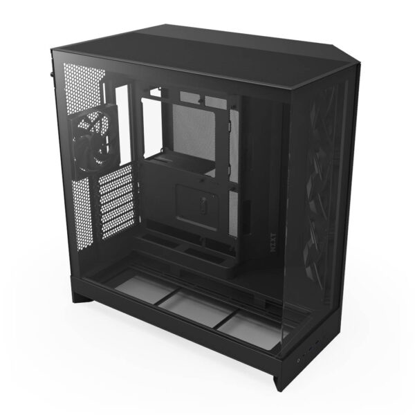 Gabinete NZXT H9 Flow (2025) Dual-Chamber Mid-Tower Black - Imagen 3