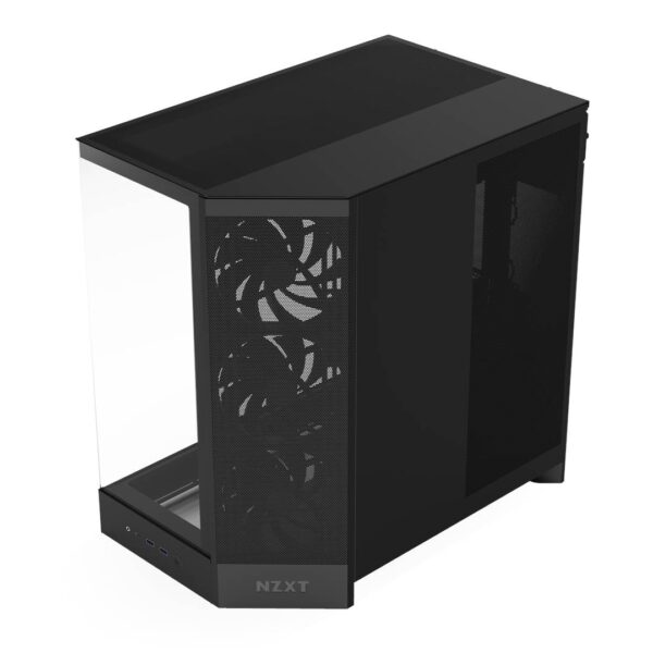 Gabinete NZXT H9 Flow (2025) Dual-Chamber Mid-Tower Black - Imagen 4