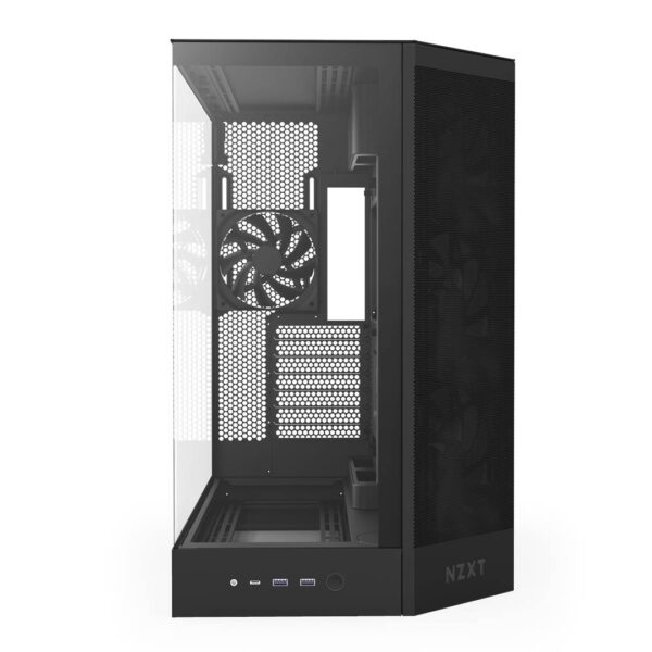Gabinete NZXT H9 Flow (2025) Dual-Chamber Mid-Tower Black - Imagen 5