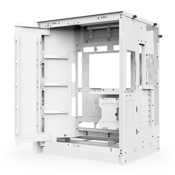 Gabinete NZXT H9 Flow (2025) Dual-Chamber Mid-Tower White - Imagen 7