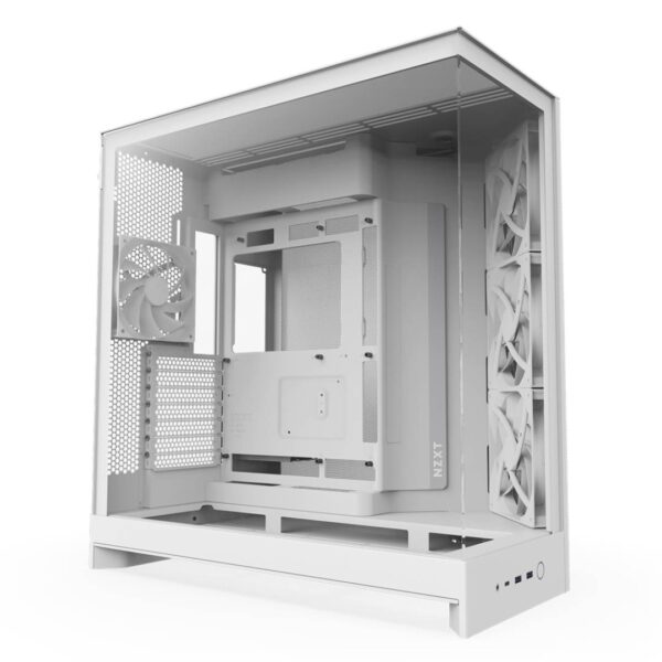 Gabinete NZXT H9 Flow (2025) Dual-Chamber Mid-Tower White
