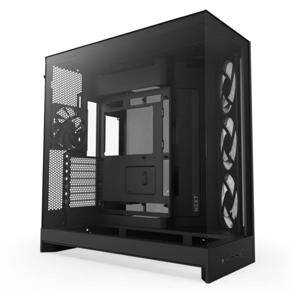 Gabinete NZXT H9 Flow RGB 2025 con Fans RGB y Control Black - Imagen 2