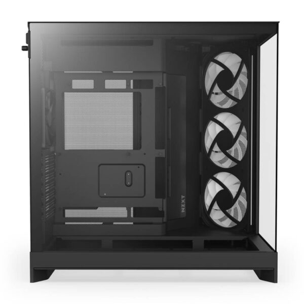 Gabinete NZXT H9 Flow RGB 2025 con Fans RGB y Control Black - Imagen 5