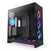 Gabinete NZXT H9 Flow RGB+ 2025 con Fans RGB y Control Black