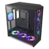 Gabinete NZXT H9 Flow RGB+ 2025 con Fans RGB y Control Black - Imagen 2