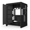 Gabinete NZXT H9 Flow RGB+ 2025 con Fans RGB y Control Black - Imagen 6
