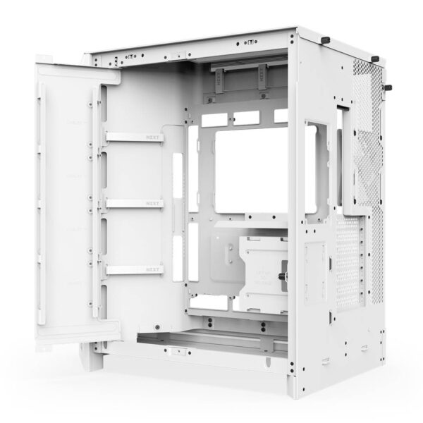 Gabinete NZXT H9 Flow RGB+ 2025 con Fans RGB y Control White - Imagen 7