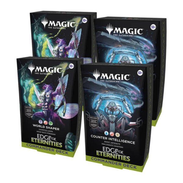 Pack X4 MTG: Edge of Eternities Commander Deck INGLES
