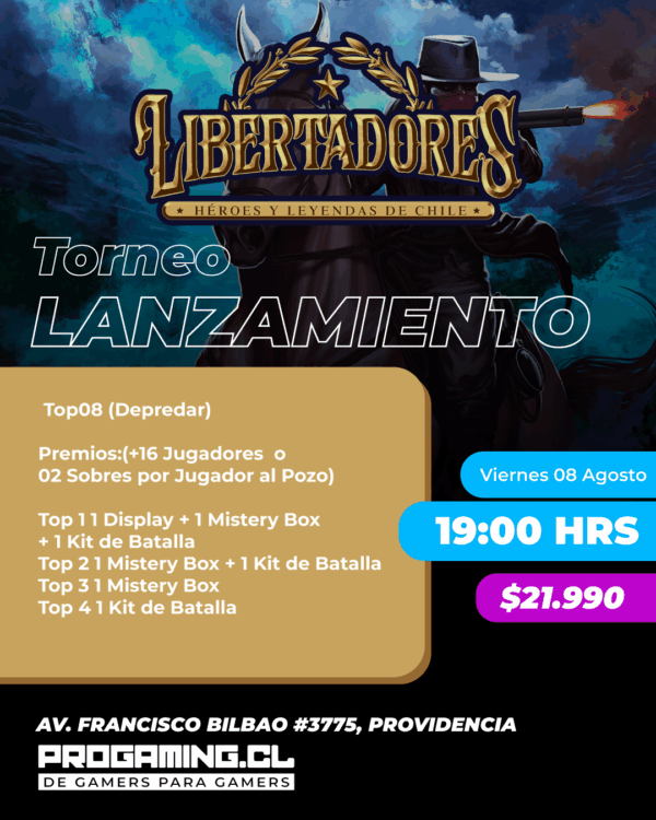 Torneo de Lanzamiento de Imperio: Edición Libertadores - Viernes 8 de agosto, 19:00hrs