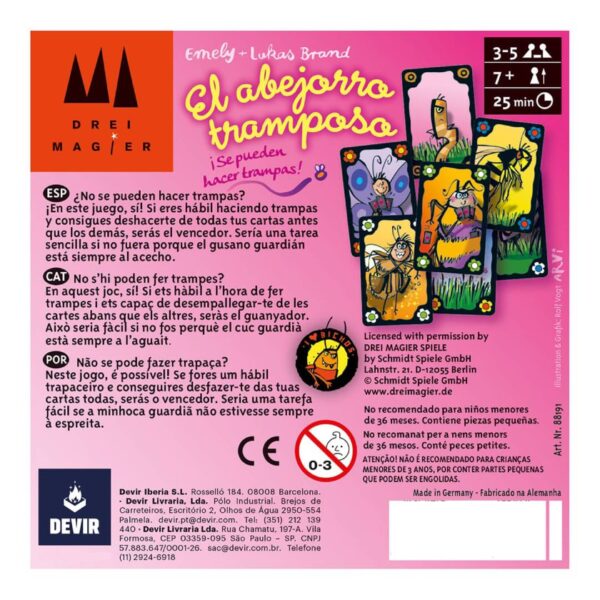 Juego de Mesa El abejorro Tramposo - Imagen 3