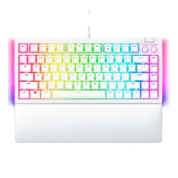 Teclado Razer Blackwidow V4 Mercury 75 Sw. Orange Ingles