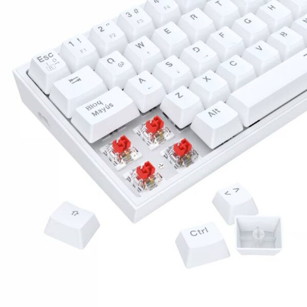 Kit de Teclado y Mouse Redragon k617RGB SP M724 Blanco S143W - Imagen 5