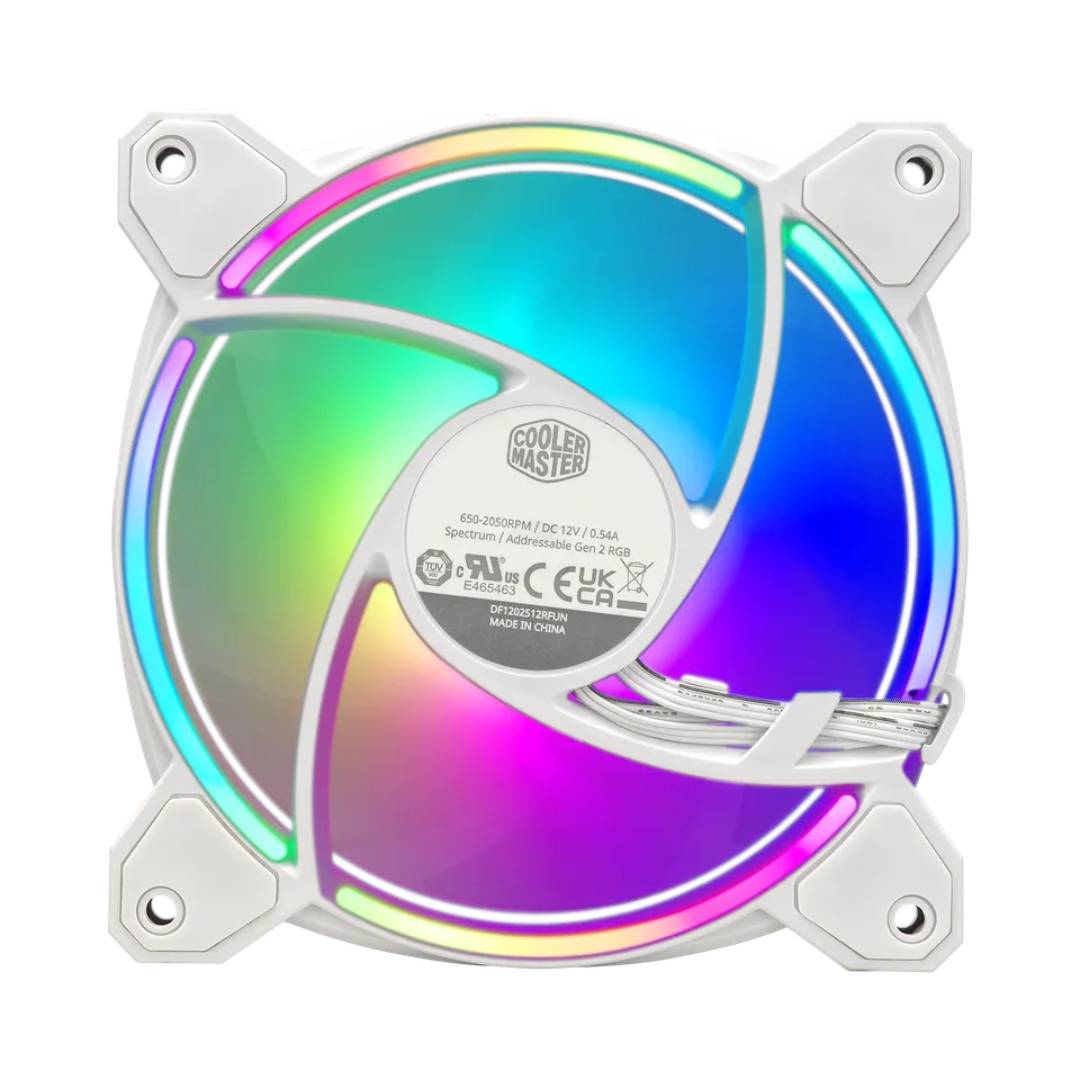 Ventilador Cooler Master MasterFan MF120 Halo2 Blanco - Imagen 4