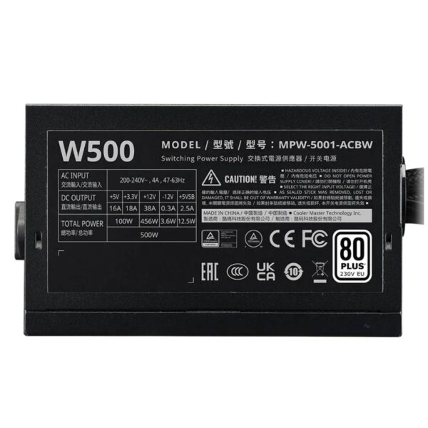 Fuente de Poder Cooler Master Elite Nex W500 500W ATX - Imagen 4