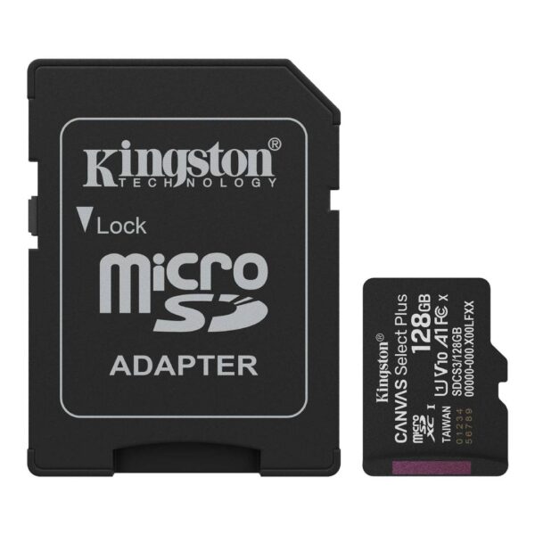 Memoria MicroSDXC Kingston Canvas Select Plus Gen3, 128GB