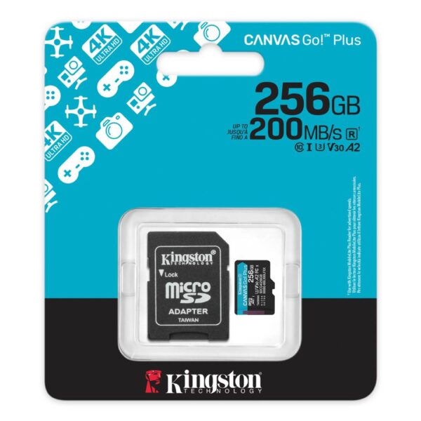 Memoria MicroSDXC Kingston Canvas Go Plus 256GB - Imagen 3