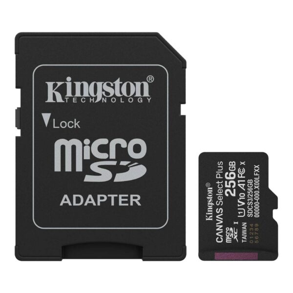 Memoria MicroSDXC Kingston Canvas Select Plus Gen3, 256GB
