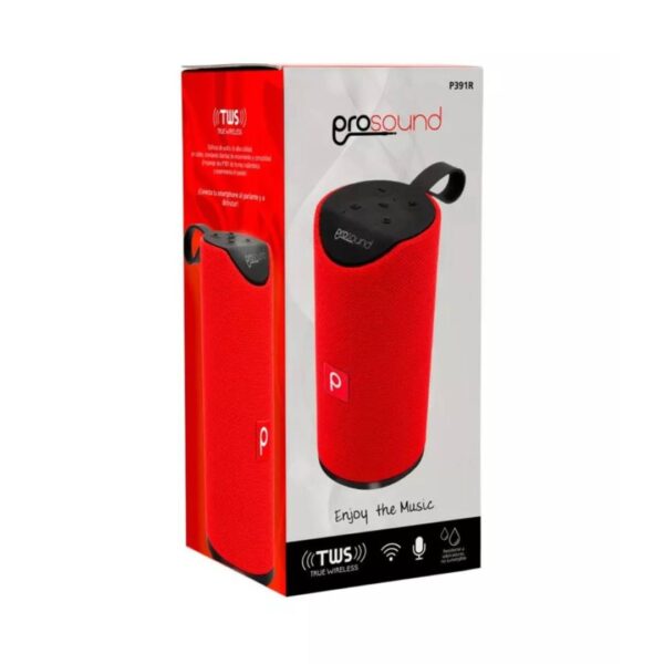 Parlante Bluetooth Prosound P391 Rojo - Imagen 4