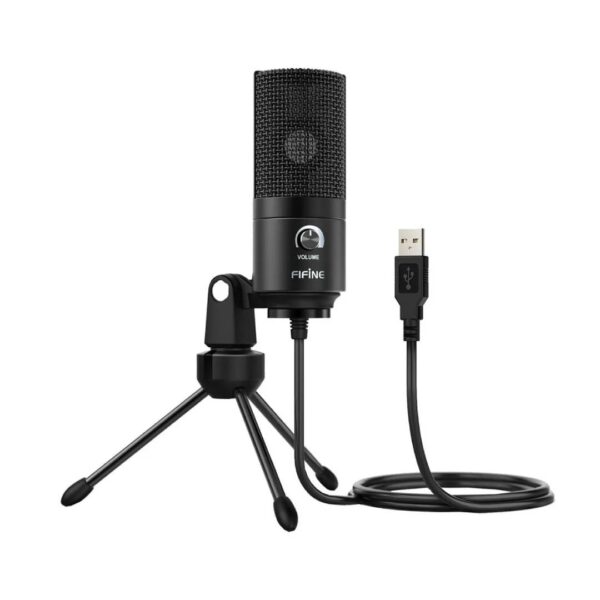 Microfono Condesador Fifine K669B USB Negro