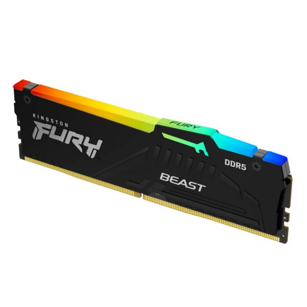 Memoria RAM Kingston Fury Beast RGB 8GB 5600MTs DDR5 CL36 - Imagen 2