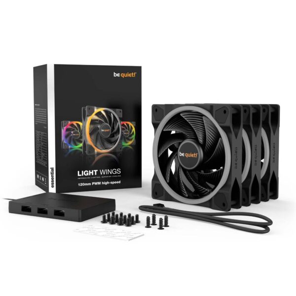 (PREVENTA) Pack X3 Fans be quiet! LIGHT WINGS 120mm PWM high-speed - Imagen 5